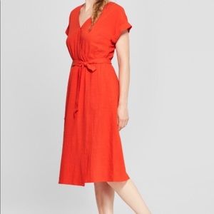 Universal Thread Faux Wrap Dress Red Size XXL NWT